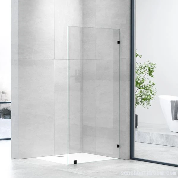 8mm Thick Frameless Walk In Shower Screen Fixed Panel