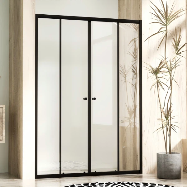 Moving Shower Door With Two Sliding Glass